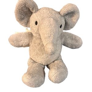 HTF Lullaby Kids Pink elephant Lovey plush 10” Gray Embroidered Eyes